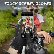 Load image into Gallery viewer, Person wearing touchscreen-compatible tactical gloves while using a smartphone outdoors, demonstrating tactile reliability.
