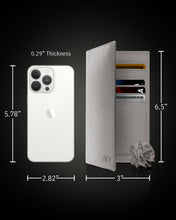 Cargar imagen en el visor de la galería, Genuine Leather Checkbook Cover – Card Slots, RFID Blocking
