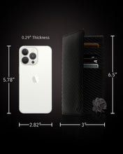 Cargar imagen en el visor de la galería, Genuine Leather Checkbook Cover – Card Slots, RFID Blocking
