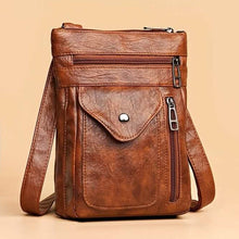 Cargar imagen en el visor de la galería, Women’s Vintage Leather Crossbody Bag
