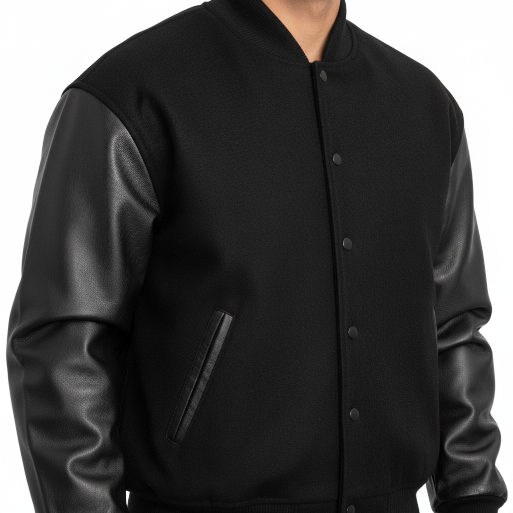 REED Varsity Leather Wool Jacket - Made in USA | Reed® Leather