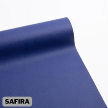 Load image into Gallery viewer, Blue vegan leather repair patch roll for furniture restoration
