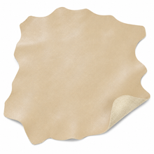 Load image into Gallery viewer, Beige leather hide on a white background
