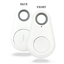Cargar imagen en el visor de la galería, White eThings Key GPS Tracker Alarm Sensor Device showing front and back view with circular design.
