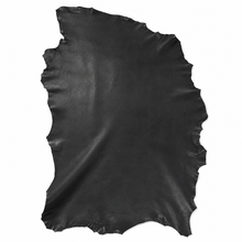 Cargar imagen en el visor de la galería, Black leather hide on a white background
