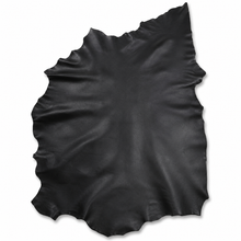 Cargar imagen en el visor de la galería, Black leather hide on a white background
