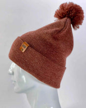 Load image into Gallery viewer, CPP1 HAAKWEAR PomPom Beanie - Made in USA - Rusty burgundy with stylish design, showcasing quality craftsmanship and warm pompom detail.
