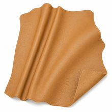 Load image into Gallery viewer, Camel leather sample on a white background
