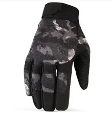 Load image into Gallery viewer, Black camo OPZ Tactical Gloves for precision, durability, and grip, ideal for military and paintball use.
