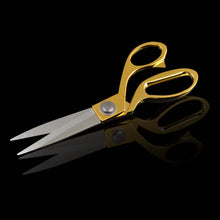 Load image into Gallery viewer, eZthings Heavy Duty Scissors with gold handles for cutting arts and craft fabrics, ideal for hobby or commercial use
