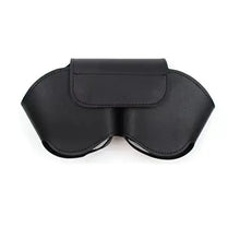 Load image into Gallery viewer, Black leather case for AirPods Max headphones offering stylish protection from shocks and scratches, made from high-quality PU leather.
