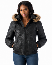 Cargar imagen en el visor de la galería, Detroit black women High Roller Jacket
