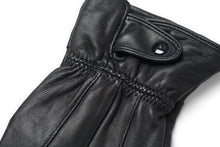 Load image into Gallery viewer, Reed Men&#39;s Genuine Leather Warm Lined Driving Gloves, touchscreen compatible, featuring soft sheepskin leather with Thinsulate insulation.
