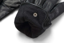 Load image into Gallery viewer, Reed Men&#39;s Genuine Leather Driving Gloves with Warm Lining and Touchscreen Compatibility, Close-up View
