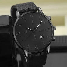 Charger l&#39;image dans la galerie, Sophisticated men&#39;s business watch with a sleek black dial and strap, perfect for professional attire and upscale occasions.
