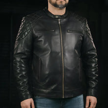 Cargar imagen en el visor de la galería, Grand Prix - Men's Leather Motorcycle Jacket
