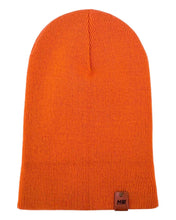 Load image into Gallery viewer, HAAKWEAR Knit Cuffed Classic Beanie / Hat - Tiger Orange, Made in USA
