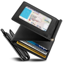 Cargar imagen en el visor de la galería, Leather Trifold Wallet – Removable Money Clip
