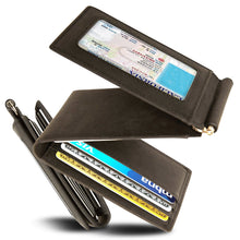 Cargar imagen en el visor de la galería, Leather Trifold Wallet – Removable Money Clip
