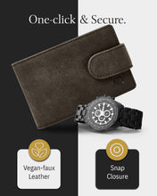 Charger l'image dans la galerie, Leather Bifold Wallet – Removable Money Clip, Snap Closure
