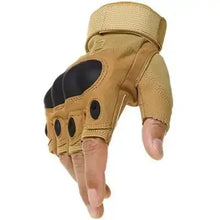 Load image into Gallery viewer, Tactical Flex Gloves with reinforced wear-resistant fabric and rubber hard knuckles, ideal for military, paintball, and airsoft use.
