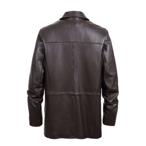REED EST. 1950 Men's Genuine Lambskin Leather Car Coat - Imported
