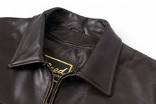 Load image into Gallery viewer, REED Men&#39;s New Zealand Lambskin Leather Jacket Collar Detail - Black

