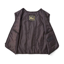 Load image into Gallery viewer, Interior view of REED Men&#39;s Premium Leather Aviator Bomber Jacket showing high-quality lining and pocket details.
