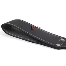 Load image into Gallery viewer, Cowhide Saddle Leather Spanking BDSM Black Paddle Slapper Thick, Weighty &amp; Sturdy Hand Made 2 layer
