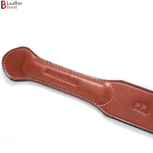 Charger l'image dans la galerie, Real Cowhide Saddle Leather Spanking BDSM Paddle Slapper Thick, Medium Weight Hand Made 2 layer
