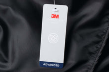 Load image into Gallery viewer, 3M Thinsulate Advanced tag on black fabric for REED leather jacket
