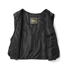 Load image into Gallery viewer, Black interior of REED Men&#39;s New Zealand Lambskin Leather Jacket, showing label and smooth lining for comfort and style.
