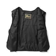 Load image into Gallery viewer, Interior view of REED men&#39;s lambskin leather jacket with inside pockets, showcasing quality craftsmanship.
