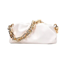 Load image into Gallery viewer, Soft leather women&#39;s cloud bag with elegant chain strap, perfect accessory for versatile style and luxury.
