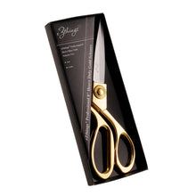 Load image into Gallery viewer, eZthings Heavy Duty Gold Scissors in Black Packaging for Arts and Craft Fabrics Cutting
