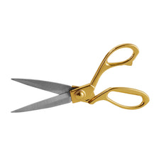 Load image into Gallery viewer, eZthings Heavy Duty Scissors with gold handles for cutting fabrics, papers, and carpets, suitable for both hobby and commercial use.
