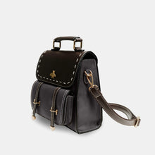Charger l&#39;image dans la galerie, Bumblebee vegan leather backpack with multiple compartments, stylish design, perfect for professionals seeking style and functionality.
