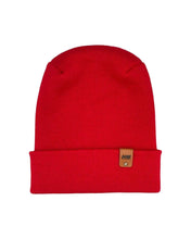 Charger l&#39;image dans la galerie, NEW HAAKWEAR H-Stitch Cuffed Beanie - Designed and Made in USA (Patented Design) - Scarlet Red, showcased on a white background
