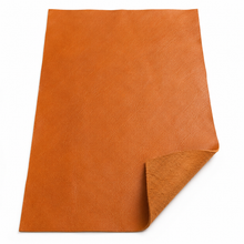 Load image into Gallery viewer, Orange leather sample on a white background

