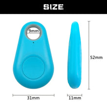 Load image into Gallery viewer, Blue eThings Smart GPS Tracker with dimensions 31x52x11mm, compact and sleek design for tracking valuables and pets easily.
