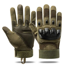 Load image into Gallery viewer, Tactical Military Gloves with reinforced knuckle protection, designed for durability and flexibility in outdoor adventures.
