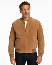 Cargar imagen en el visor de la galería, REED Men's Suede Leather Jacket on model
