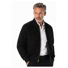 Cargar imagen en el visor de la galería, REED Chaqueta de cuero de gamuza de béisbol para hombre (importada)
