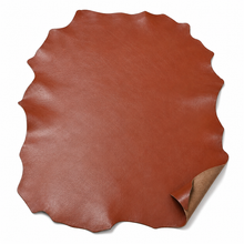 Load image into Gallery viewer, Rust leather sample on a white background
