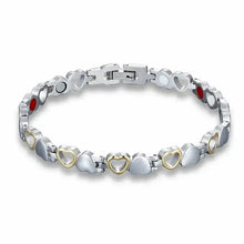 Load image into Gallery viewer, Magnetic Therapy Bracelet with Heart Design, Enhancing Well-being and Vitality
