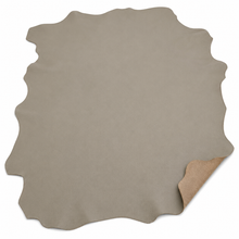 Load image into Gallery viewer, Taupe Reed leather hide on a white background
