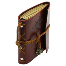 Load image into Gallery viewer, Anchor-Faux Leather Cover Notebook with elegant anchor motif and durable design, perfect for capturing thoughts in style.
