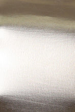 Charger l&#39;image dans la galerie, Metallic fabric texture close-up from liquid mock neck turtleneck top made in USA.

