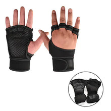Load image into Gallery viewer, Pair of weightlifting training gloves with enhanced grip technology for secure hold and hand protection during workouts.
