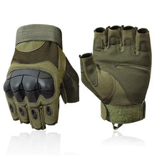 Load image into Gallery viewer, Tactical military gloves with durable knuckle protection, ideal for outdoor adventures and rugged performance in tough conditions.
